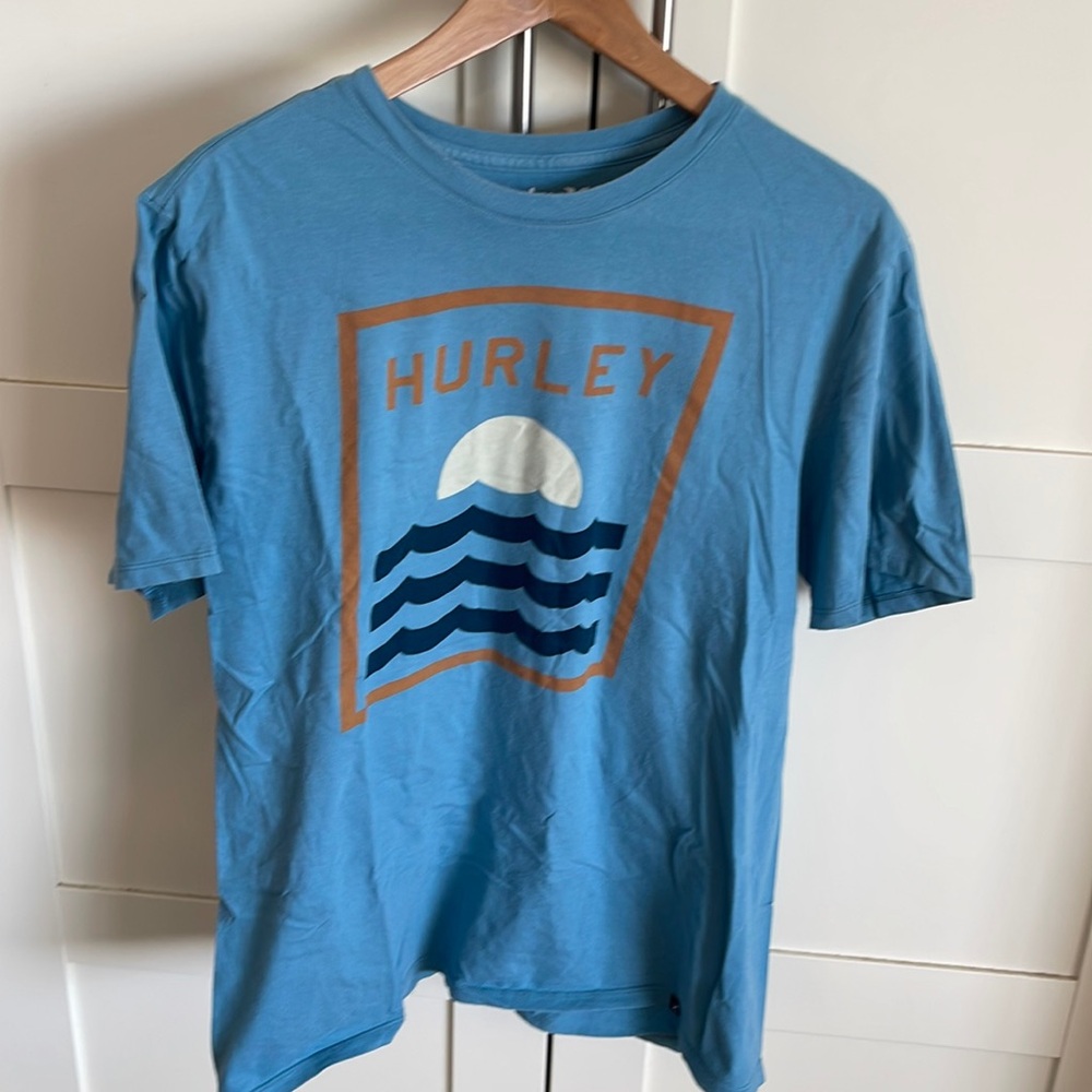 Men’s Steel Blue Hurley Shirt in Large